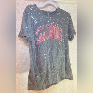 Gray University of Illinois Graphic Tee